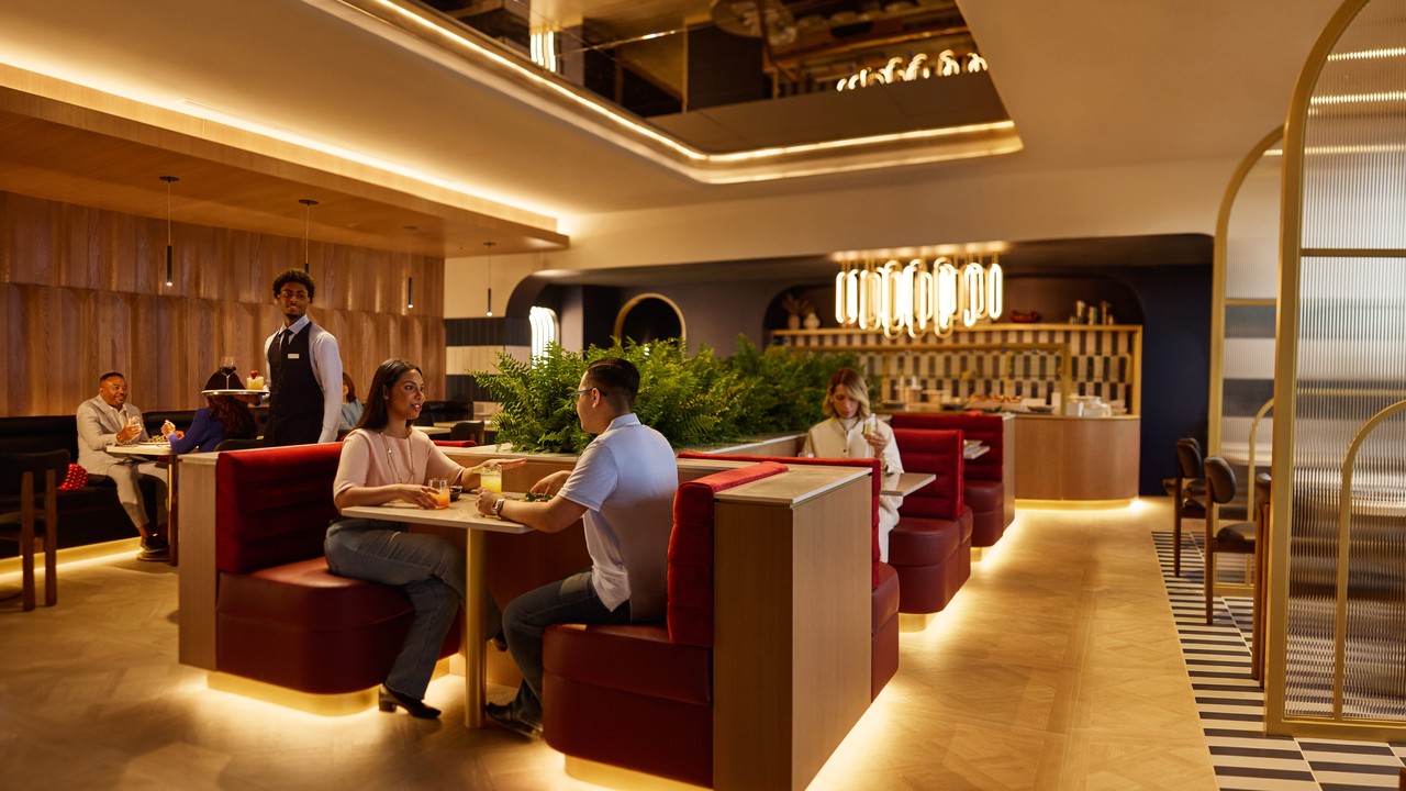 Seating area in Miami lounge