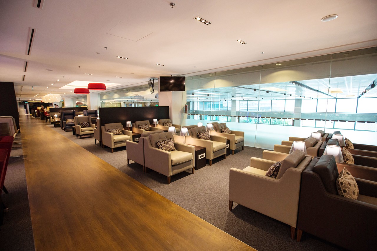 Seating area at Singapore lounge