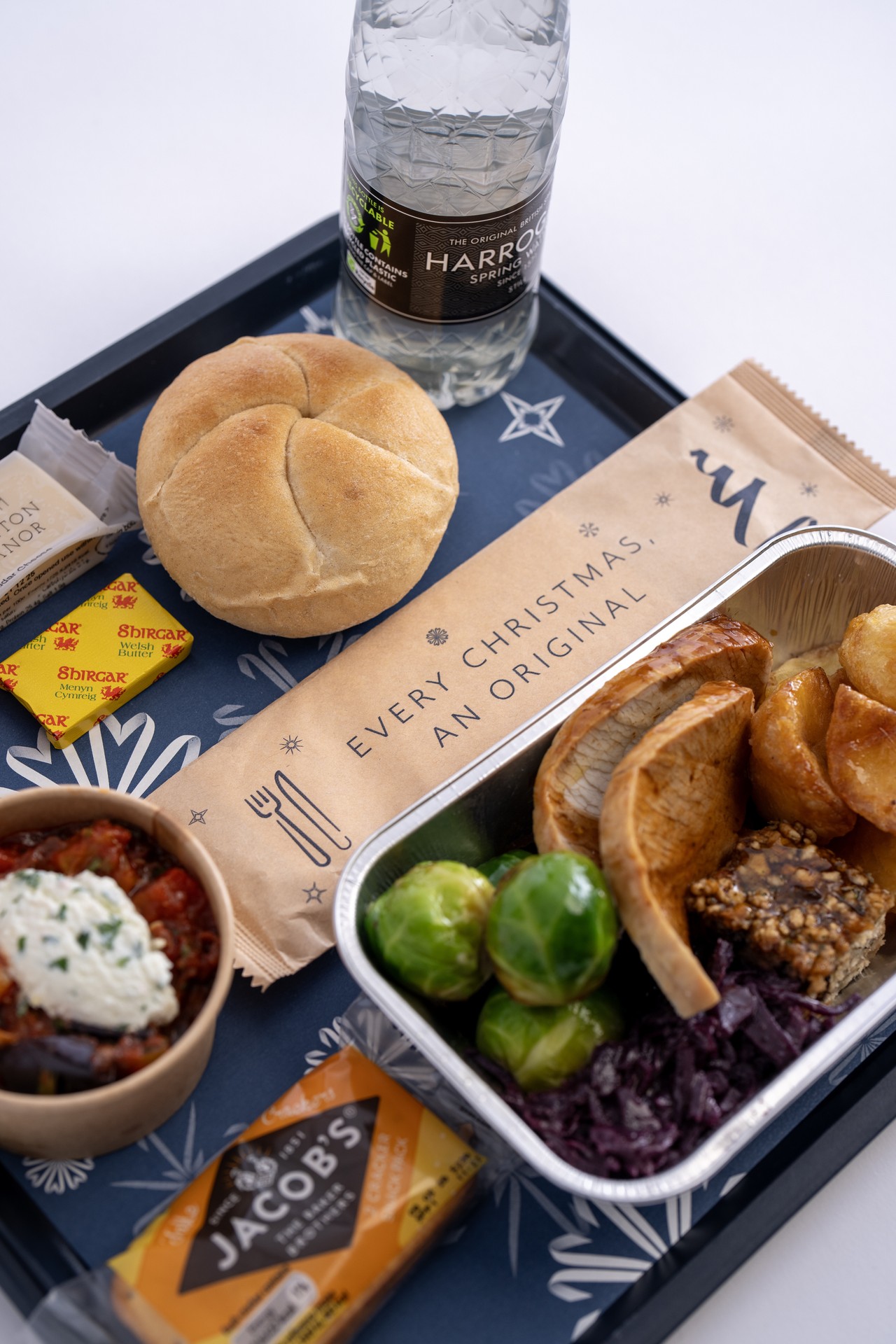 Christmas dinner in World Traveller 
