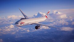 British Airways Boeing 777-300 in flight