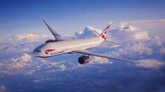 British Airways Boeing 777-300 in flight