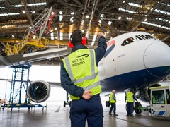 British Airways first 787 aircraft being fitted with Starlink
