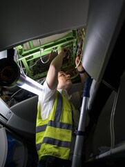 British Airways first 787 aircraft being fitted with Starlink