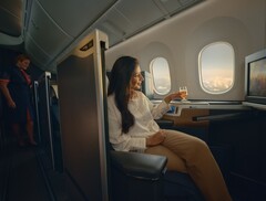 Club World customer enjoying a drink 