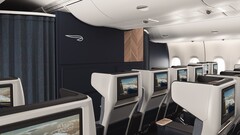 World Traveller Plus cabin interiors on A380 aircraft