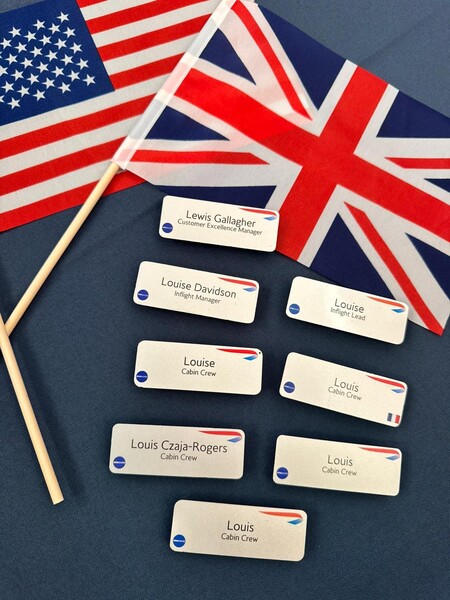 The inaugural cabin crew were all named after the new route